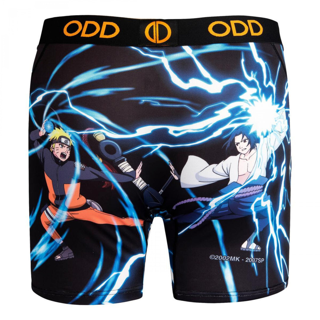 Naruto Shippuden Naruto vs Sasuke Print Mens Boxer Briefs Image 3