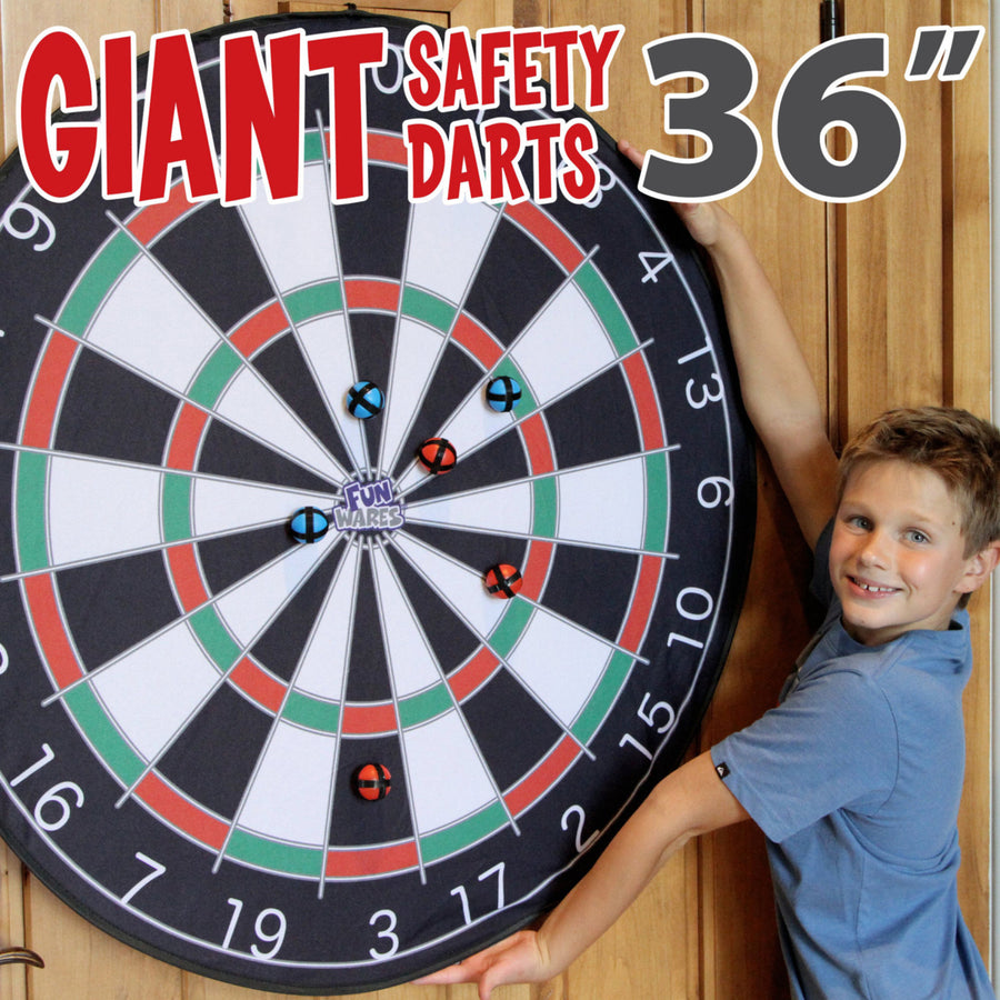 Giant Safety Darts with 36" Fabric Dartboard Image 1