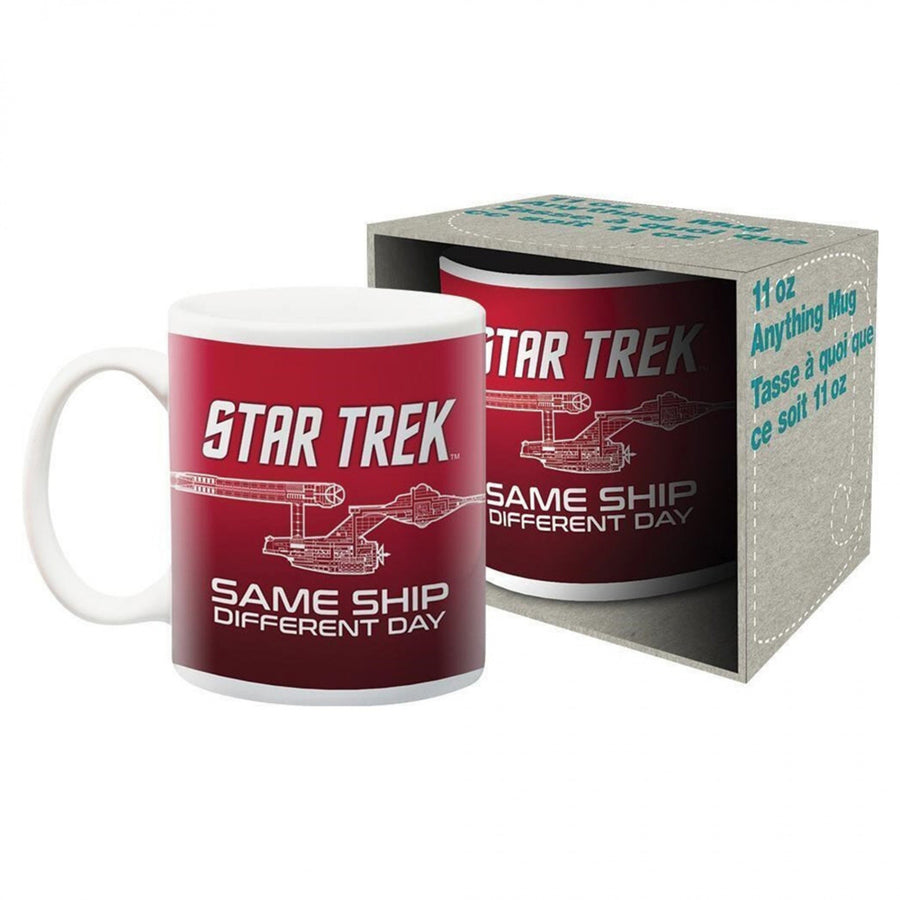 Star Trek Same Ship Different Day 11oz Ceramic Mug Image 1