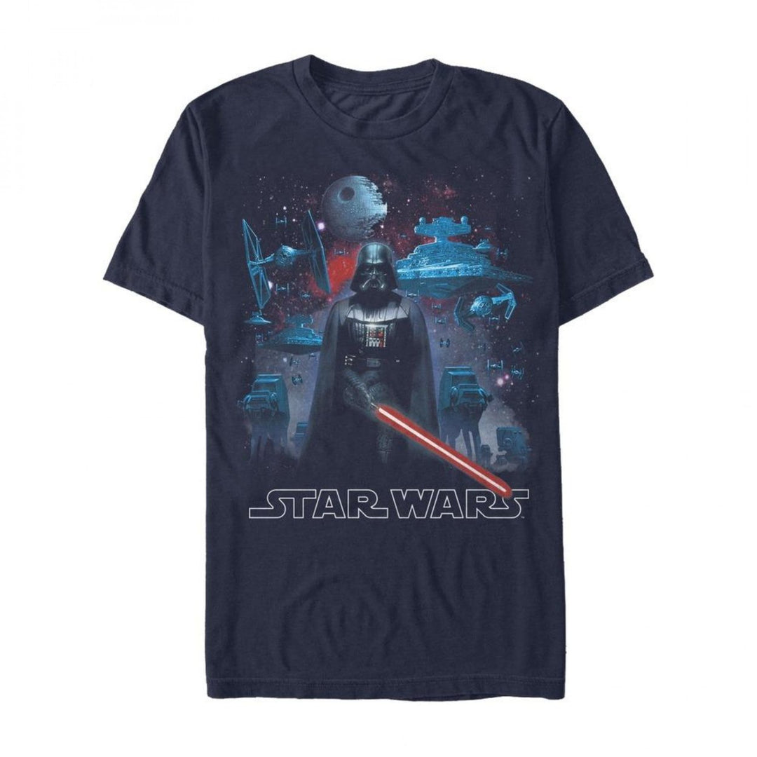 Star Wars Darth Vader with Fleet T-Shirt Image 1