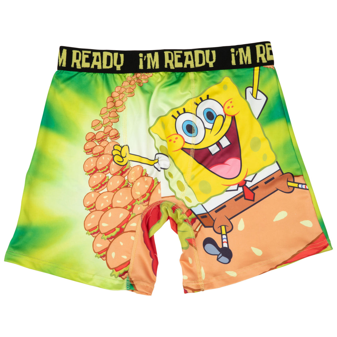 SpongeBob SquarePants Flying Krabby Pattys Boxer Briefs Image 4