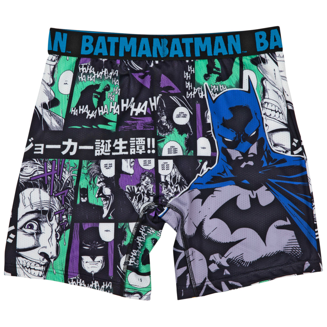 DC Comics Batman Panels Japanese Text Boxer Briefs Image 4