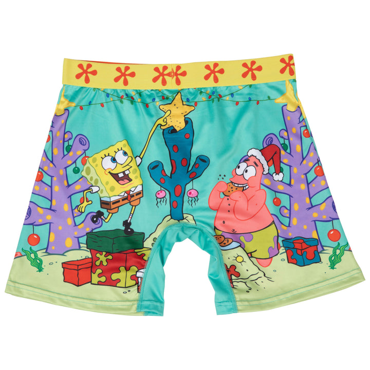 SpongeBob SquarePants Decorating the Holiday Coral Boxer Briefs Image 6