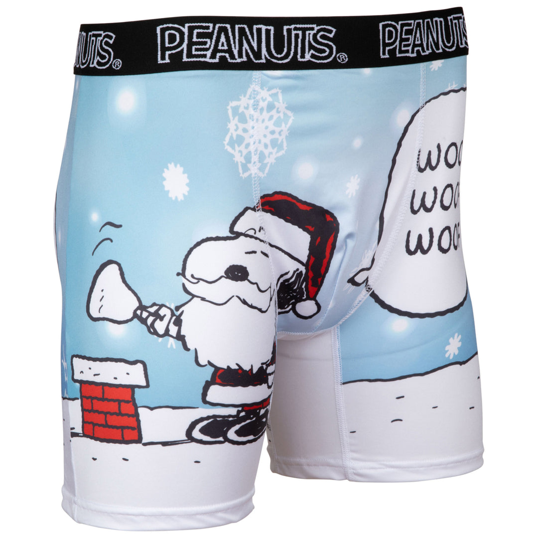Peanuts Christmas Snoopy and Woodstock 2-Sided Boxer Briefs Image 4