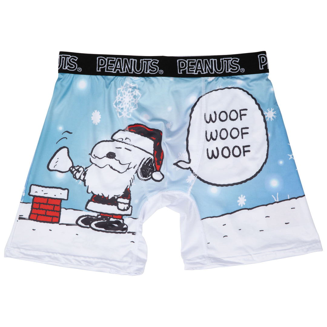 Peanuts Christmas Snoopy and Woodstock 2-Sided Boxer Briefs Image 4