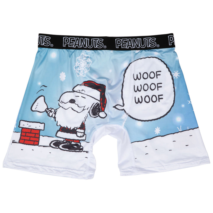 Peanuts Christmas Snoopy and Woodstock 2-Sided Boxer Briefs Image 4