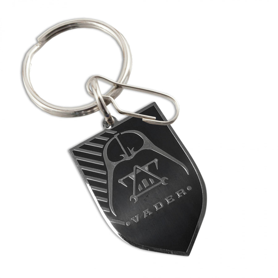 Star Wars Darth Vader Badge Metallic Keychain Image 1