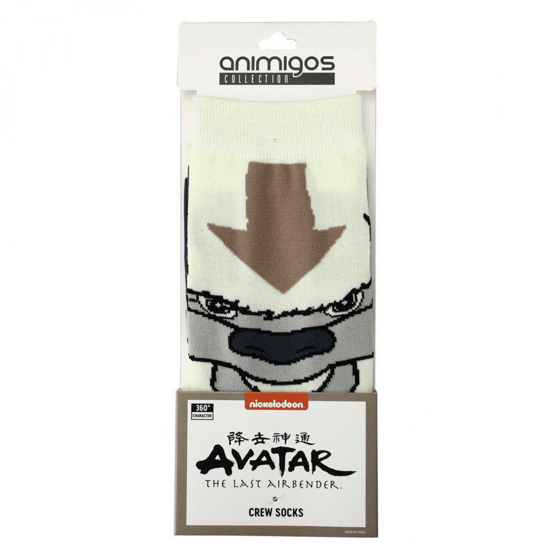 Avatar: The Last Airbender Appa 360 Character Print Crew Socks Image 3