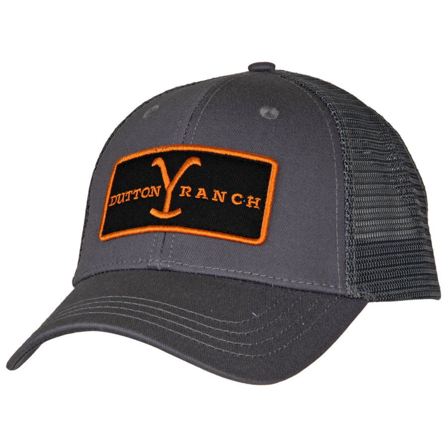 Yellowstone Dutton Ranch Emblem Patch Adjustable Trucker Hat Image 1