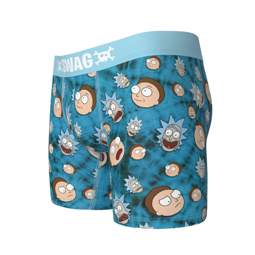Rick and Morty Tie Dye Madness SWAG Boxer Briefs Image 2