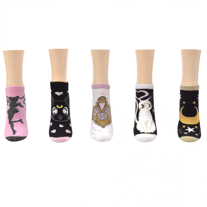 Sailor Moon Lurex 5-Pair Pack of Low Cut Socks Image 3