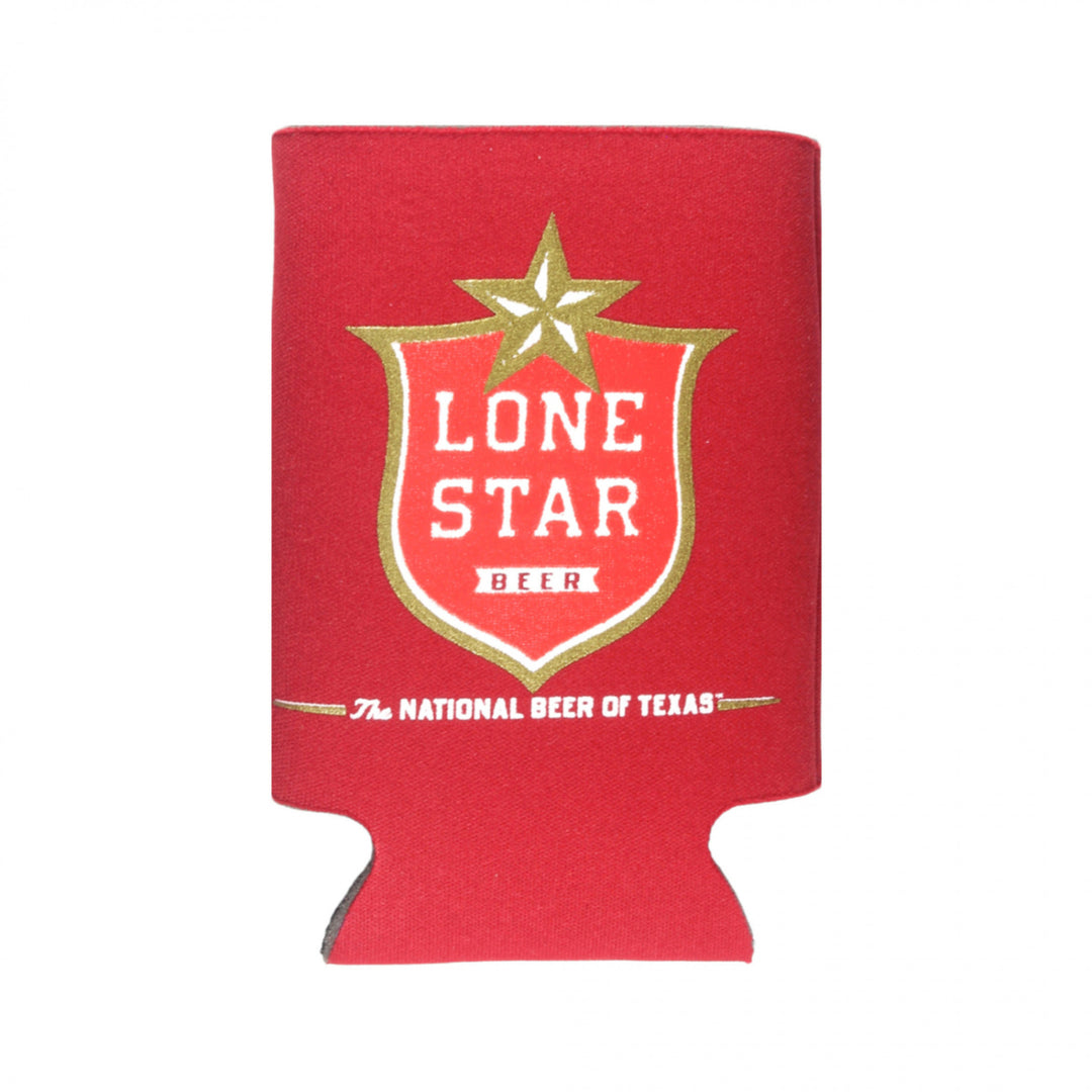 Lone Star Beer Crest 12oz Insulated Can Cooler Image 1