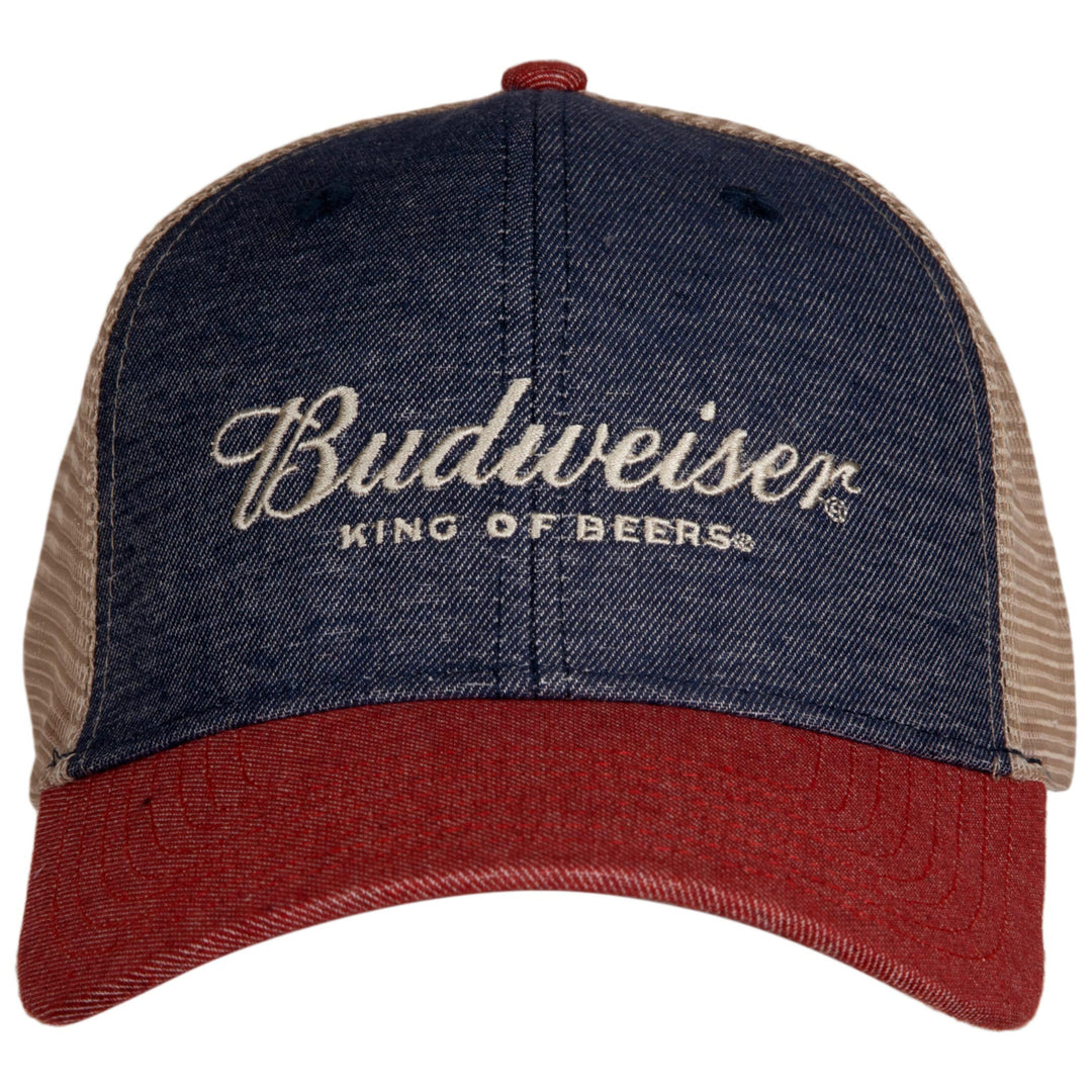 Budweiser Classic Logo and Colors Adjustable Snapback Image 2