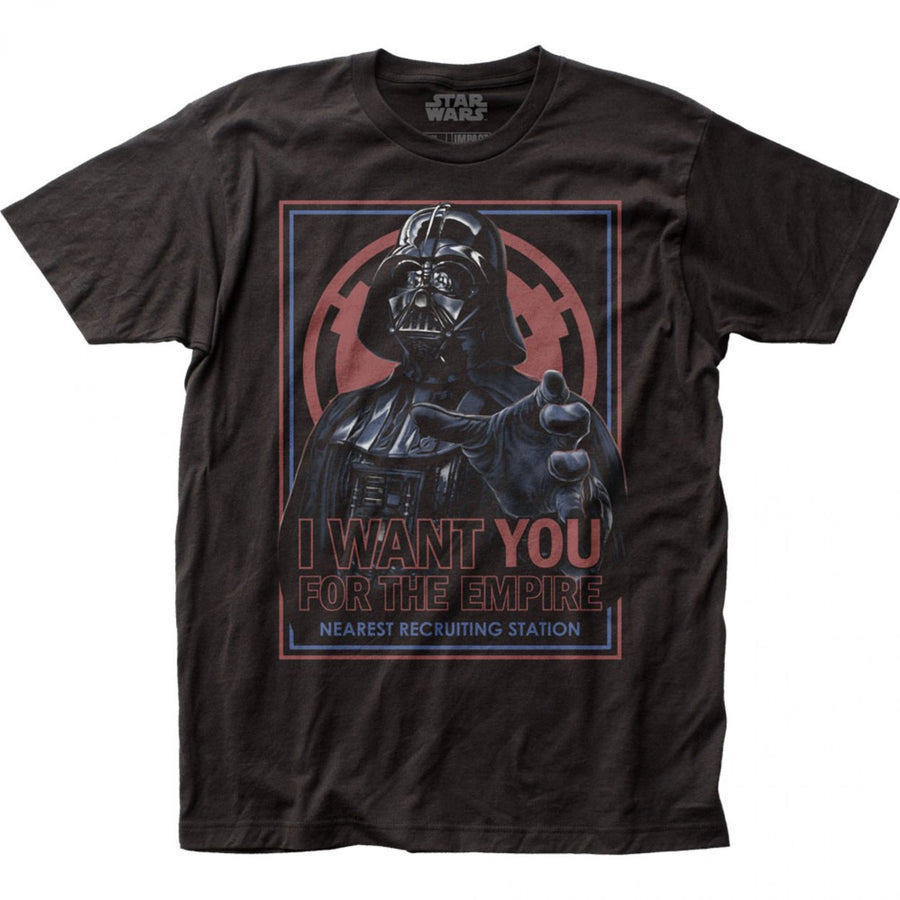 Star Wars Darth Vader I Want You For The Empire T-Shirt Image 1