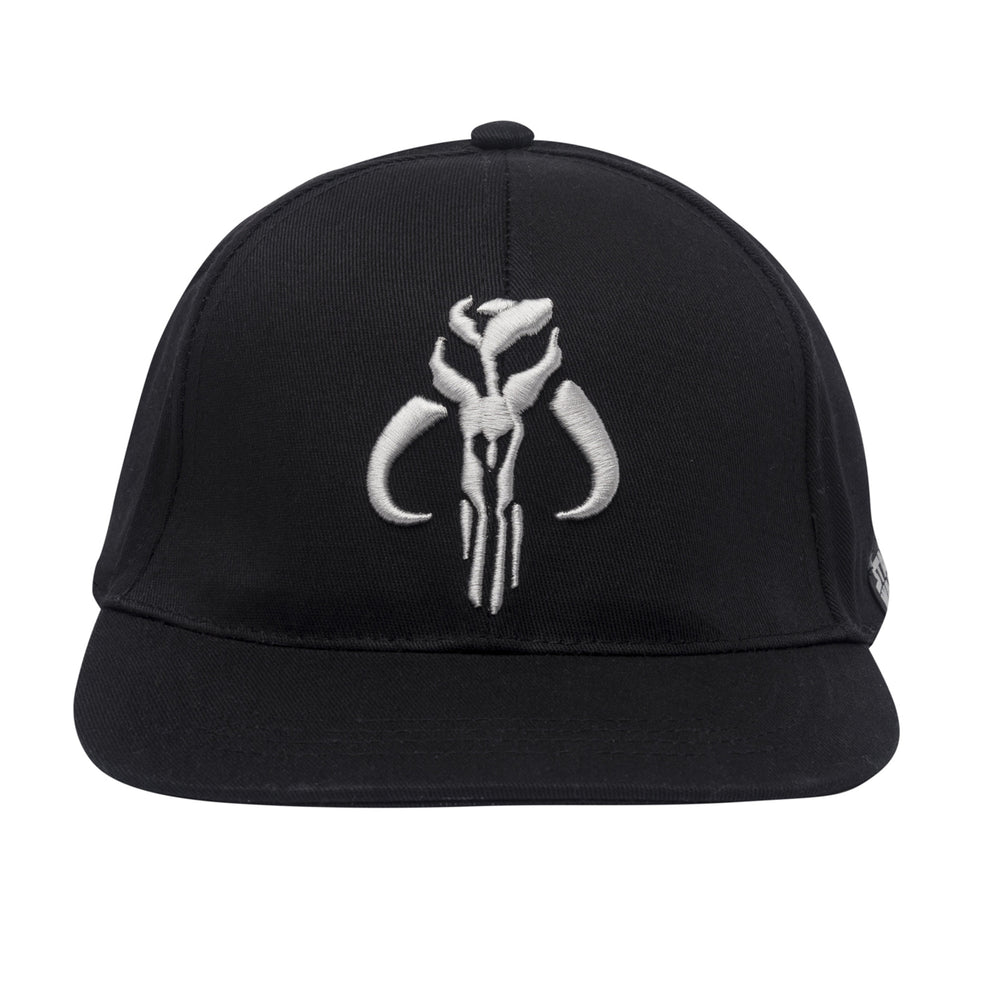 Star Wars The Mandalorian Bounty Hunter Embroidered Flat Brim Snapback Hat Image 2