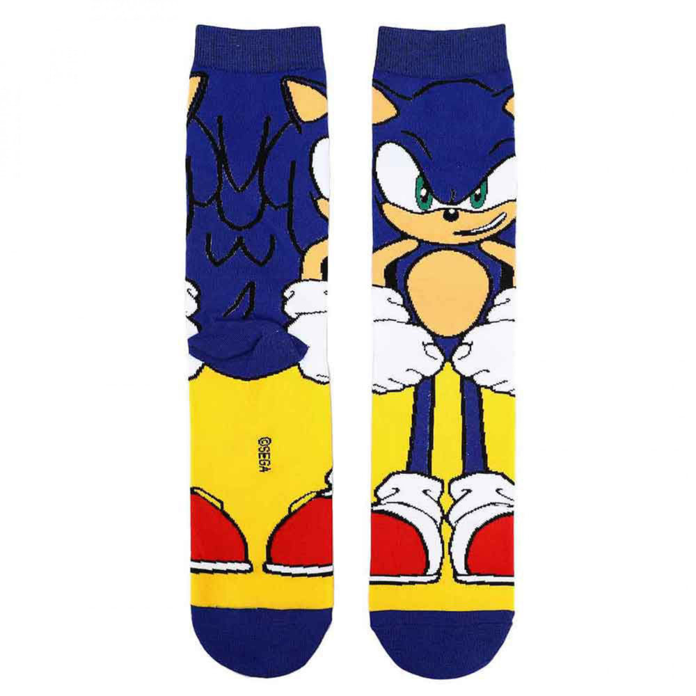 Sonic The HedgehogTails and Knuckles 3-Pair Pack of Crew Socks Image 2