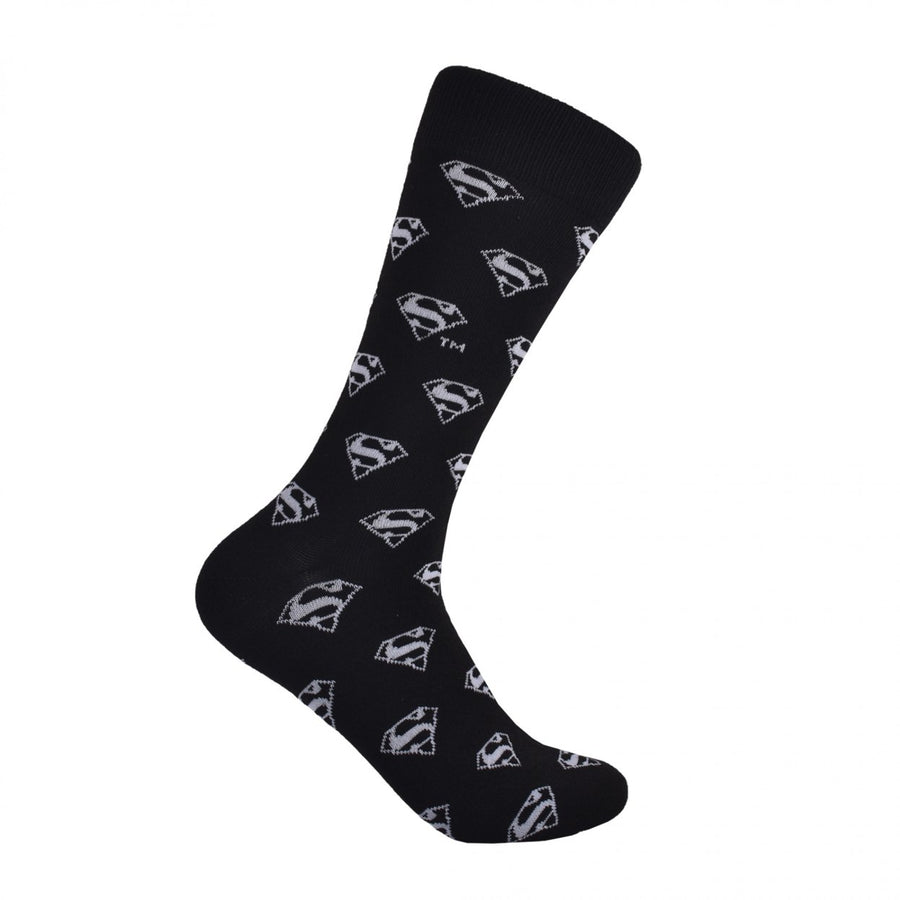 Superman Classic Logo Crew Socks Image 1