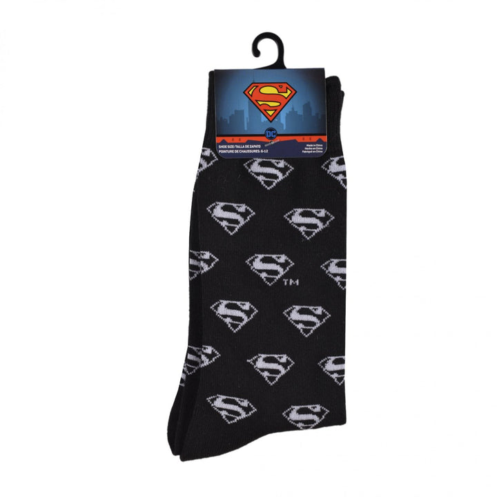 Superman Classic Logo Crew Socks Image 4