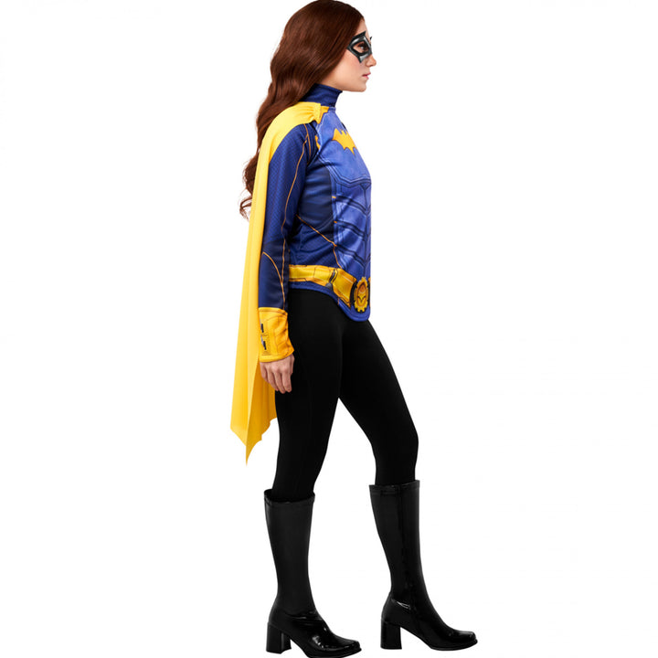 Batgirl Costume Top with Cape and Mask Image 3