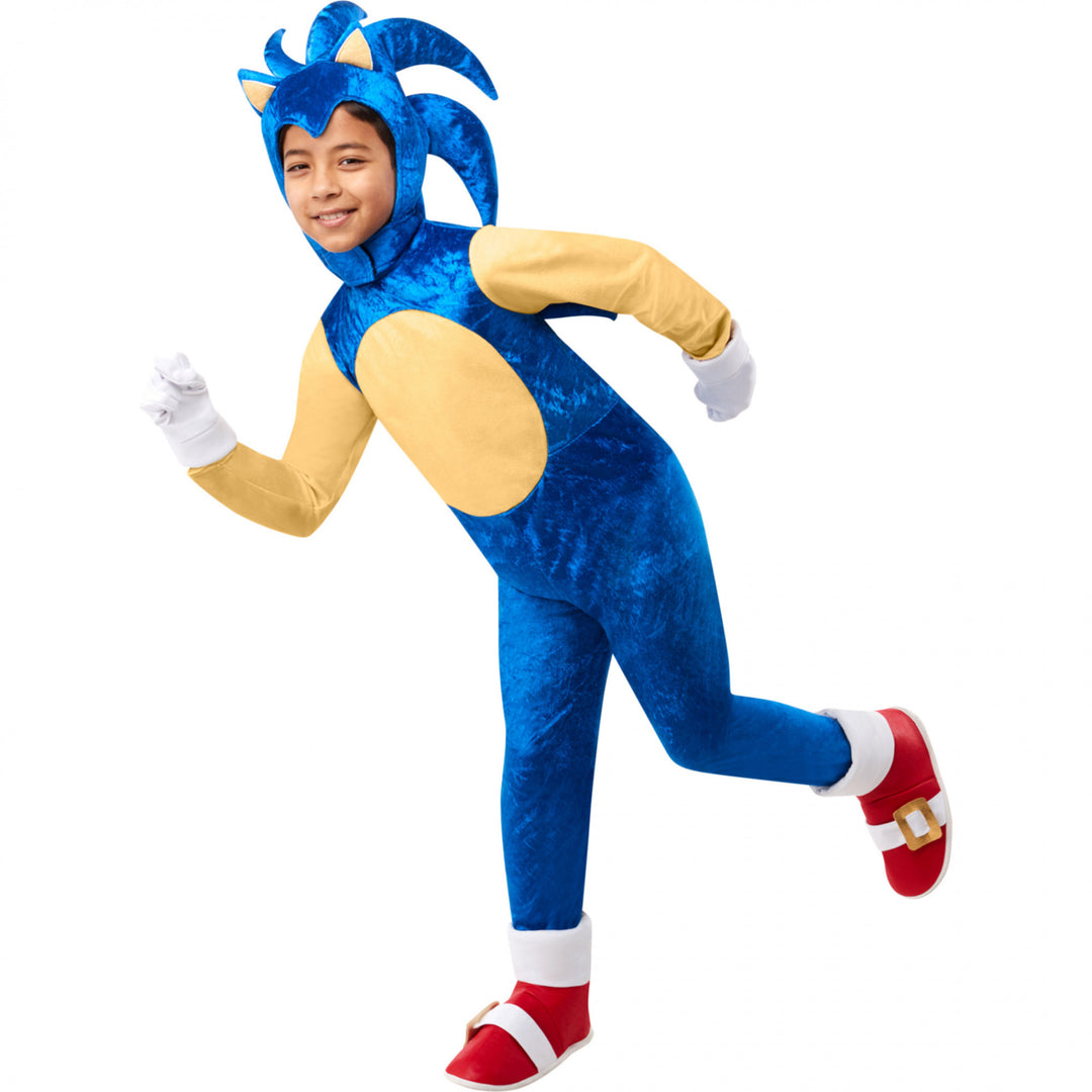 Sonic the Hedgehog Deluxe Kids Costume Image 1