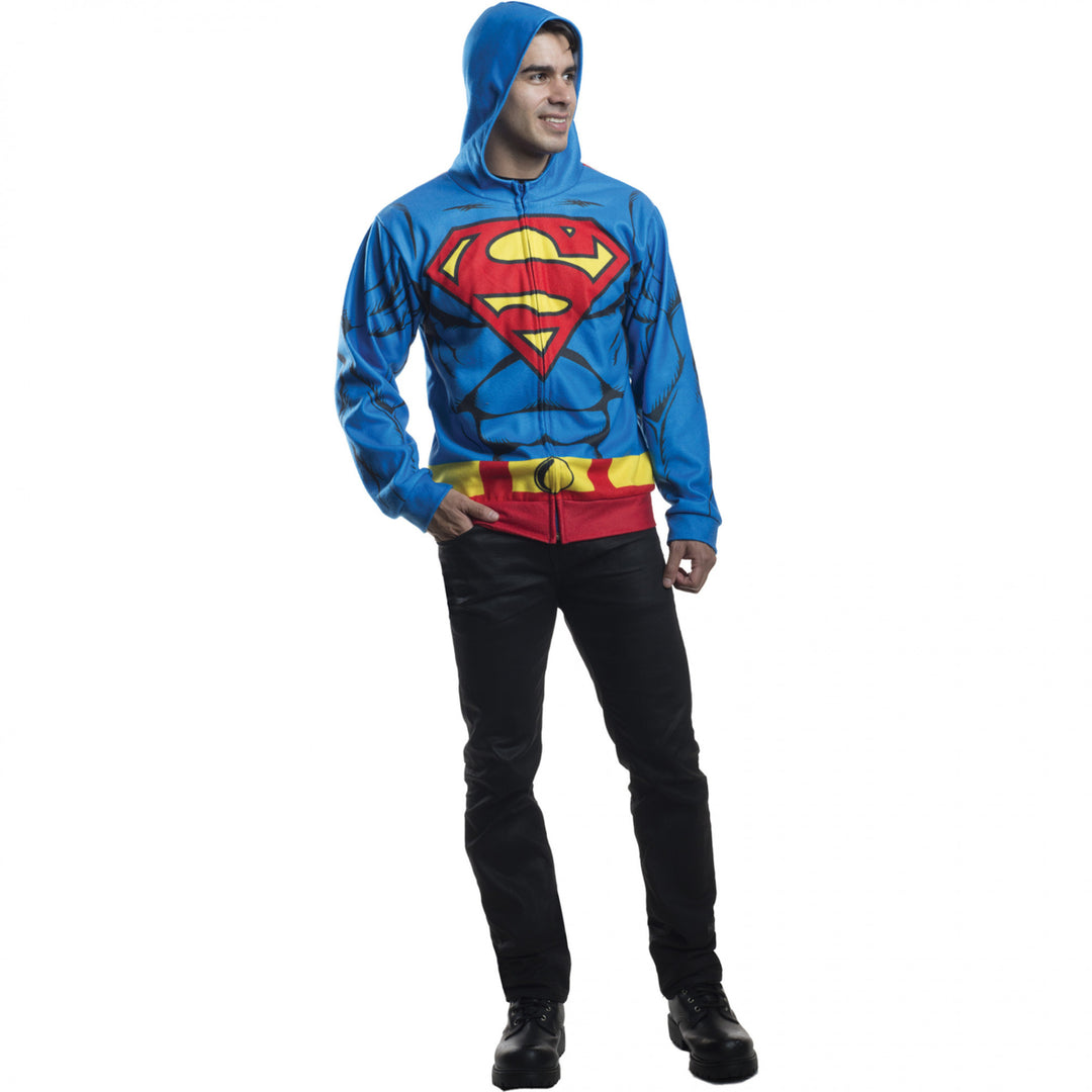 Superman Suit Costume Hoodie Image 1