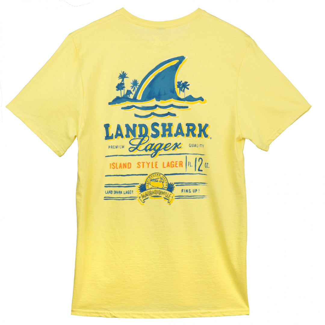 Landshark Island Style Lager Sunshine Front/Back T-Shirt Image 3