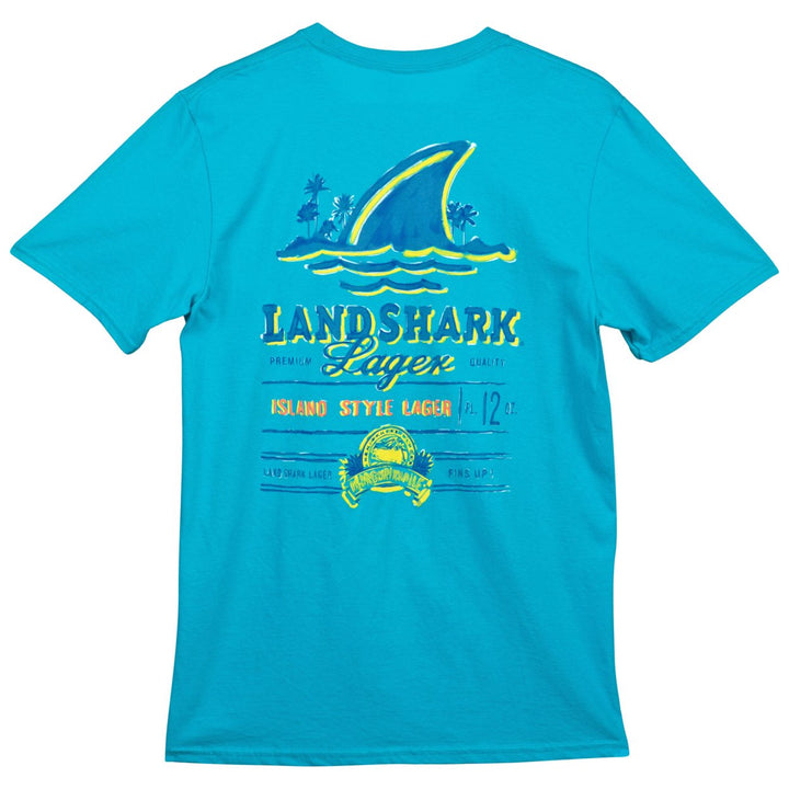 Landshark Island Style Lager Tropical Front/Back T-Shirt Image 3