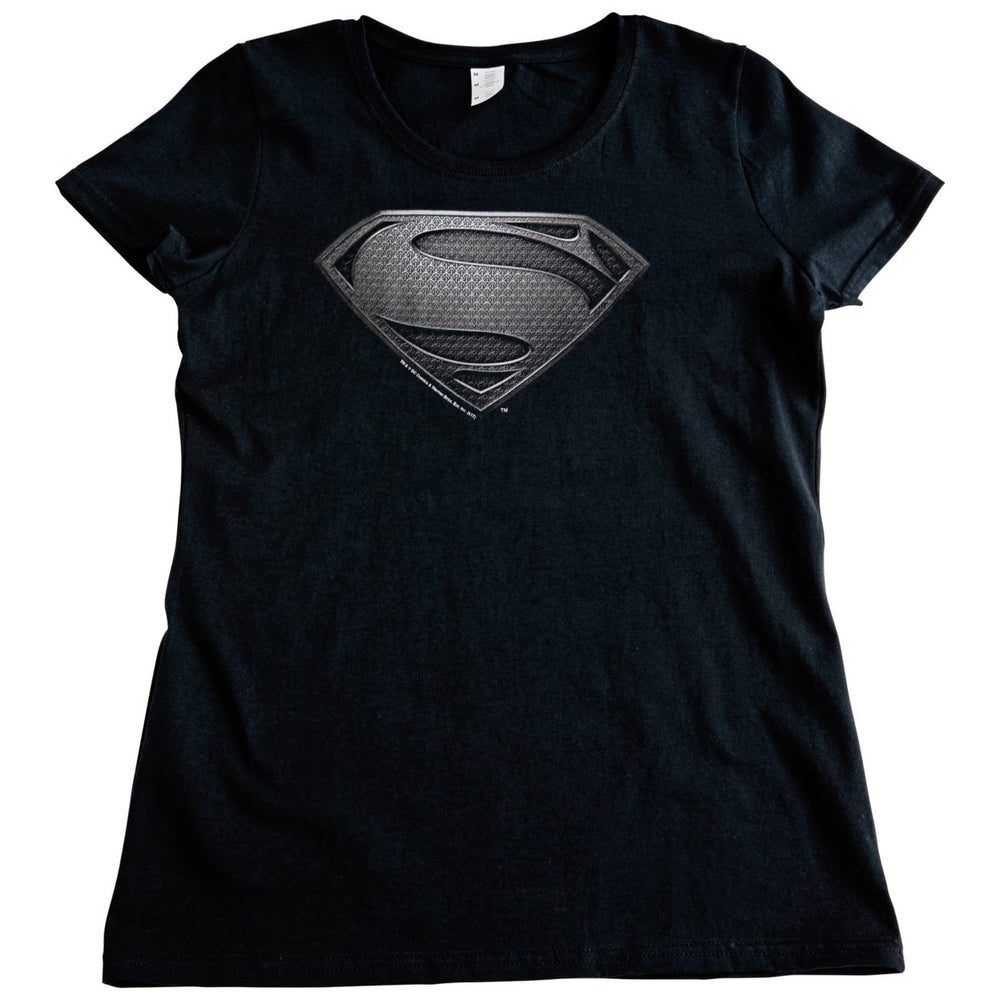 Superman Justice League Snyder Cut Black Symbol Womens T-Shirt Image 2