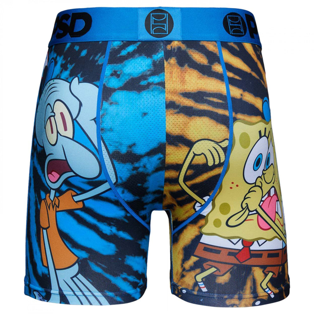 SpongeBob SquarePants Frienemies Tie Dye PSD Boxer Briefs Image 2