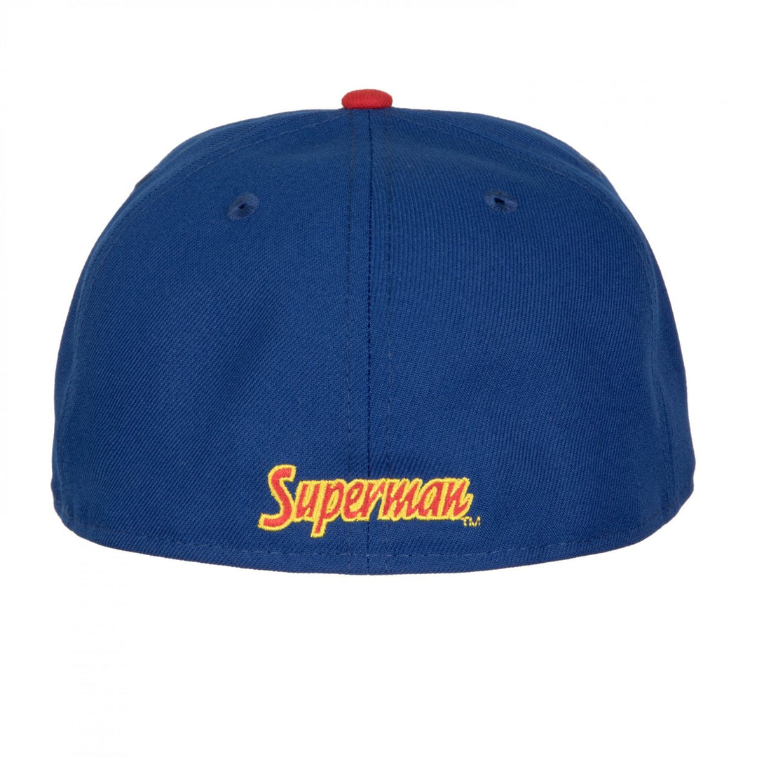 Superman Classic Emblem Era 59Fifty Fitted Hat Image 4