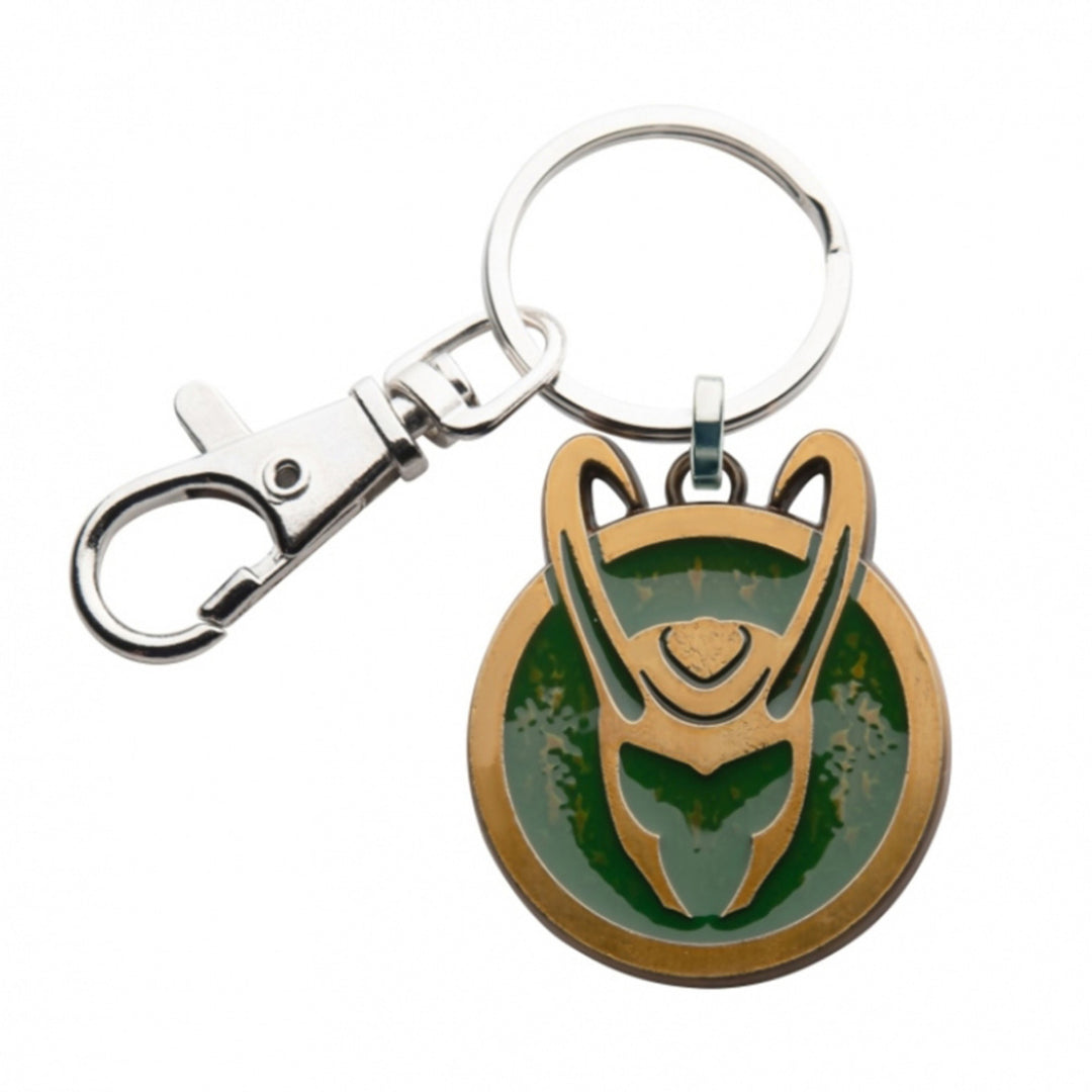 Loki Helmet Logo Keychain Image 1