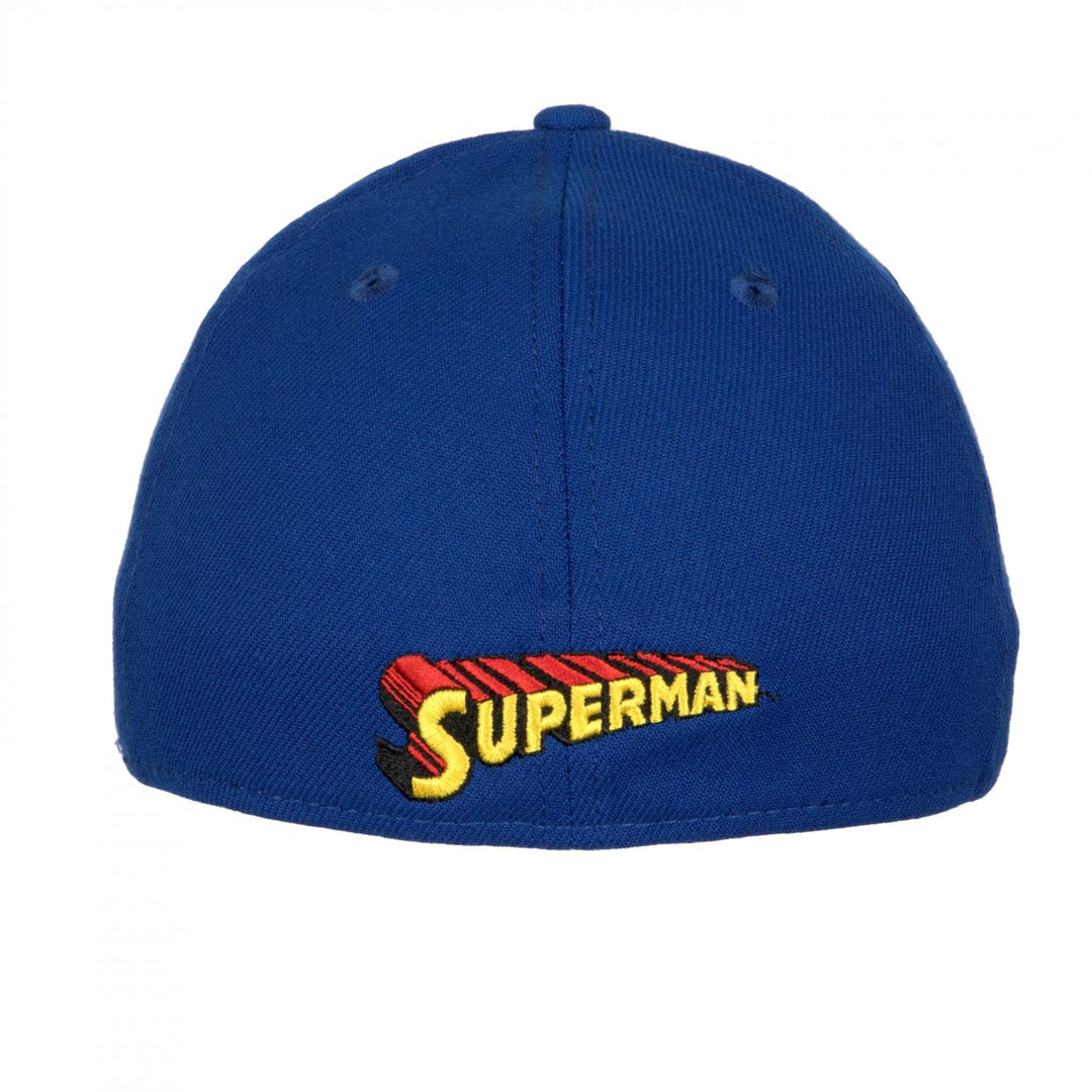 Superman Classic Emblem Era 39Thirty Fitted Hat Image 4