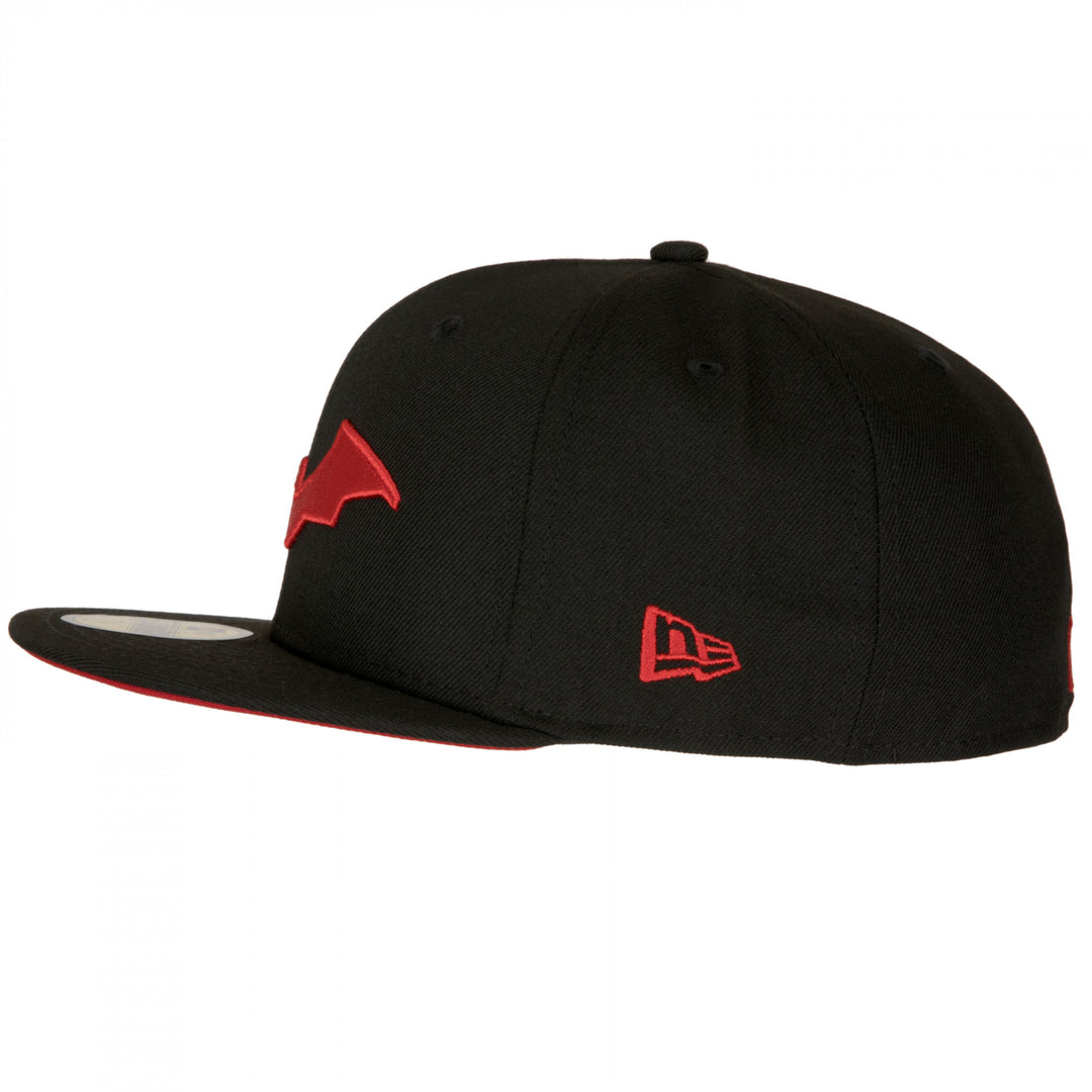 The Batman Robert Pattinson Logo Era 59Fifty Fitted Hat Image 3