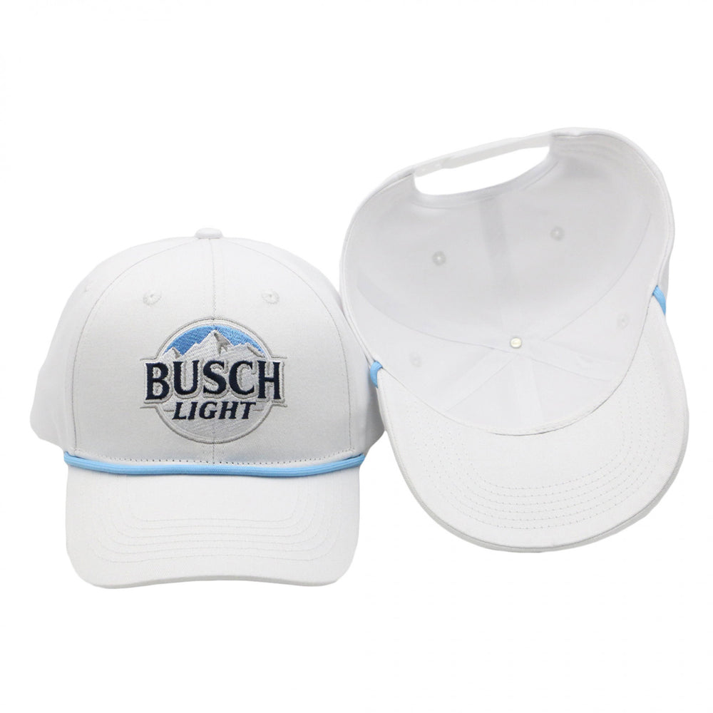 Busch Light White Snapback Hat Image 2