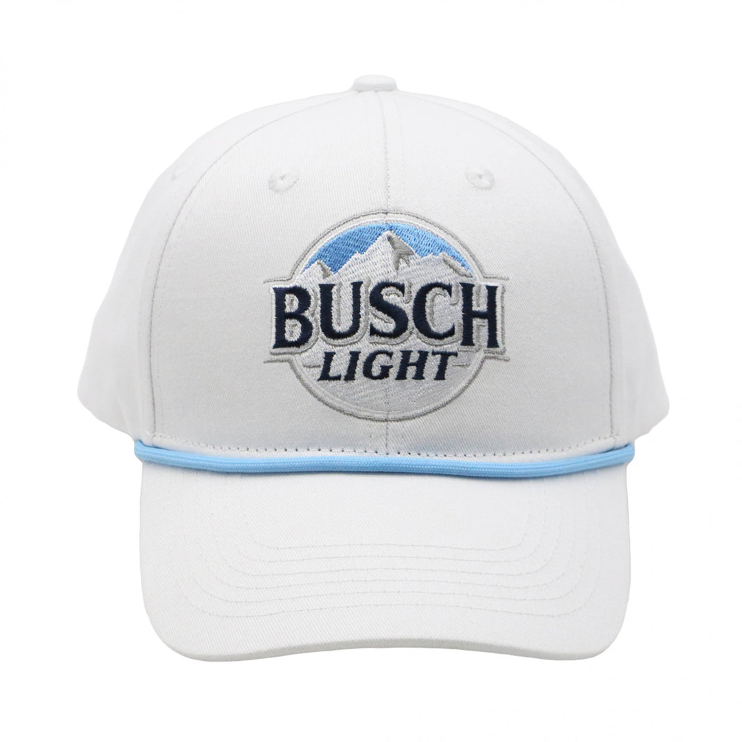 Busch Light White Snapback Hat Image 4