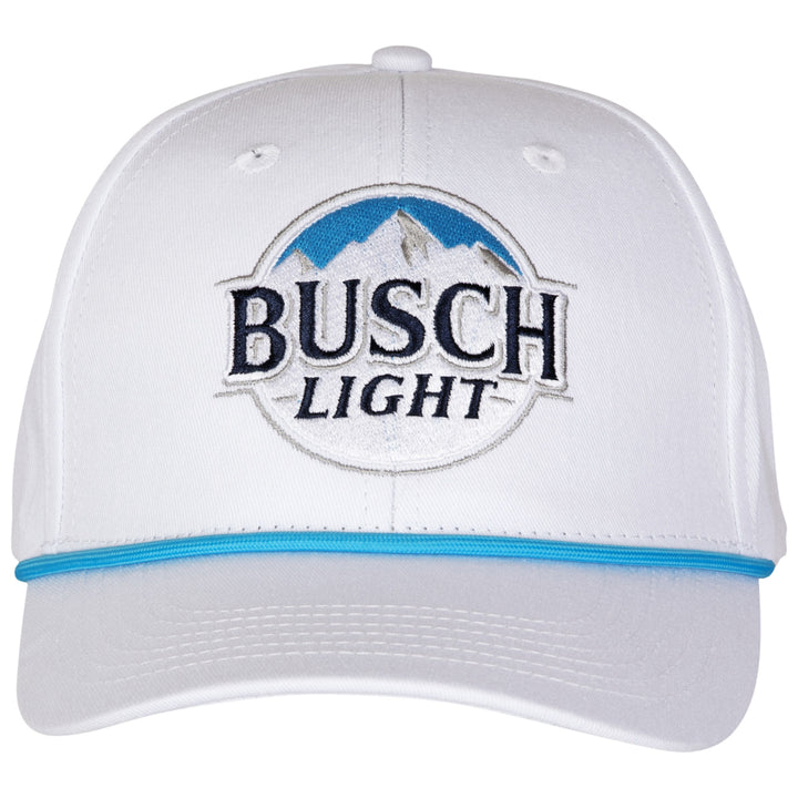 Busch Light White Snapback Hat Image 4