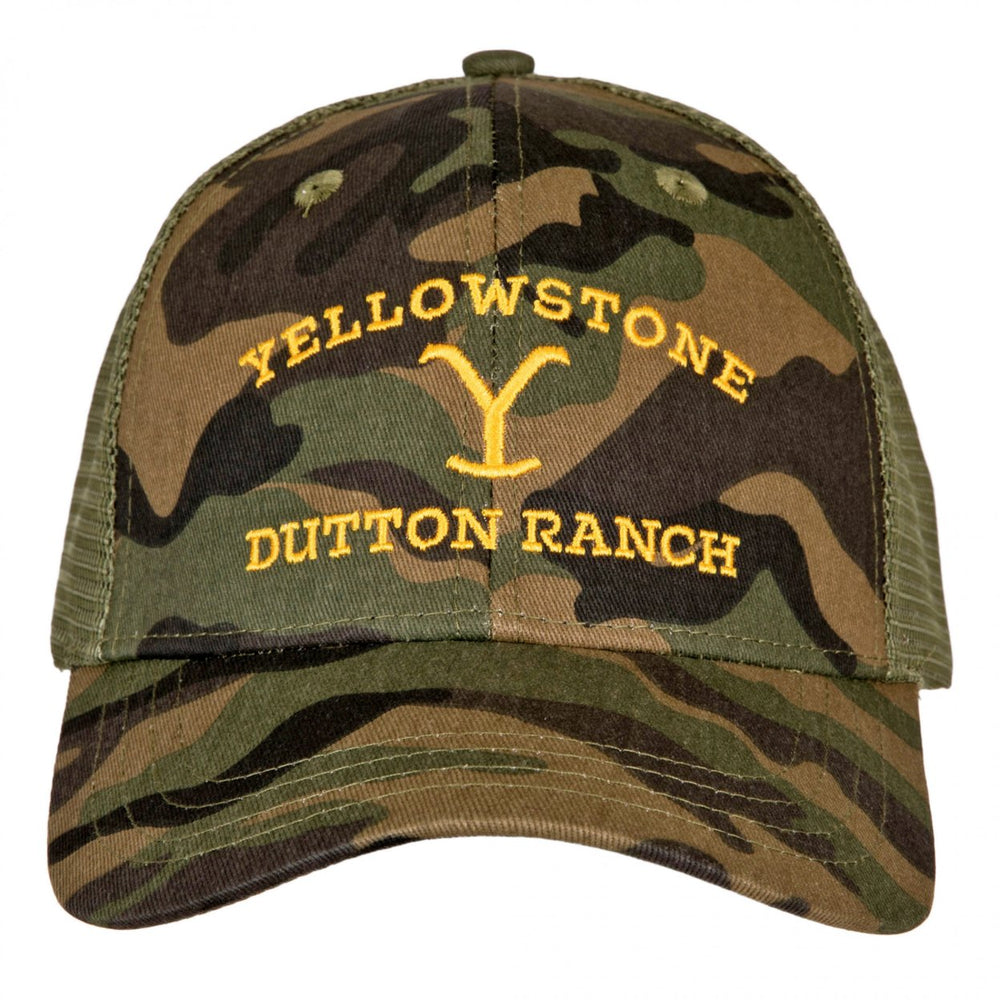 Yellowstone Dutton Ranch Camo Adjustable Trucker Hat Image 2