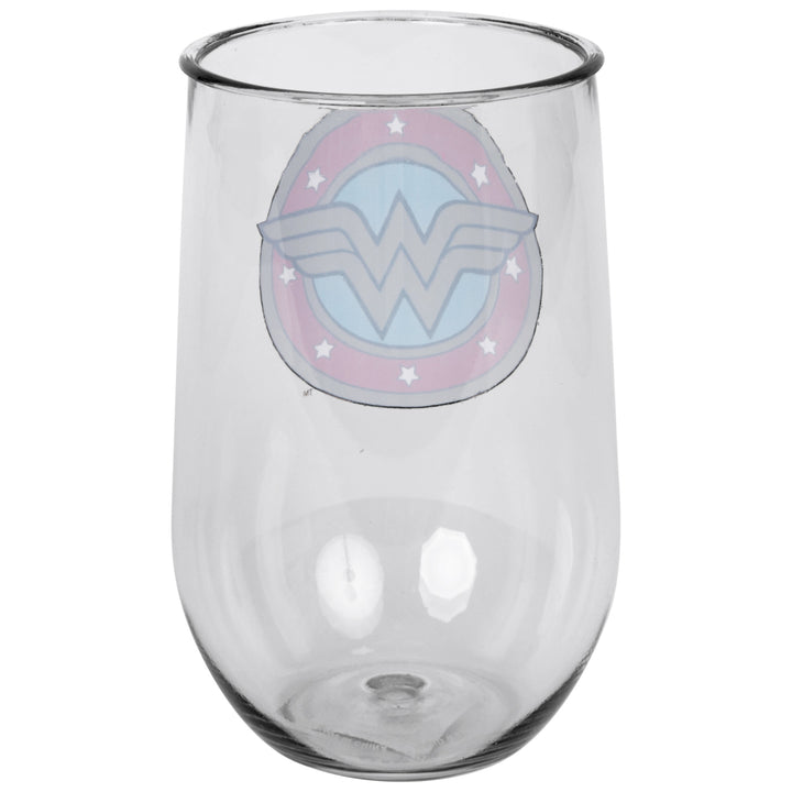 Wonder Woman Symbol Acrylic Wine Cup Image 2