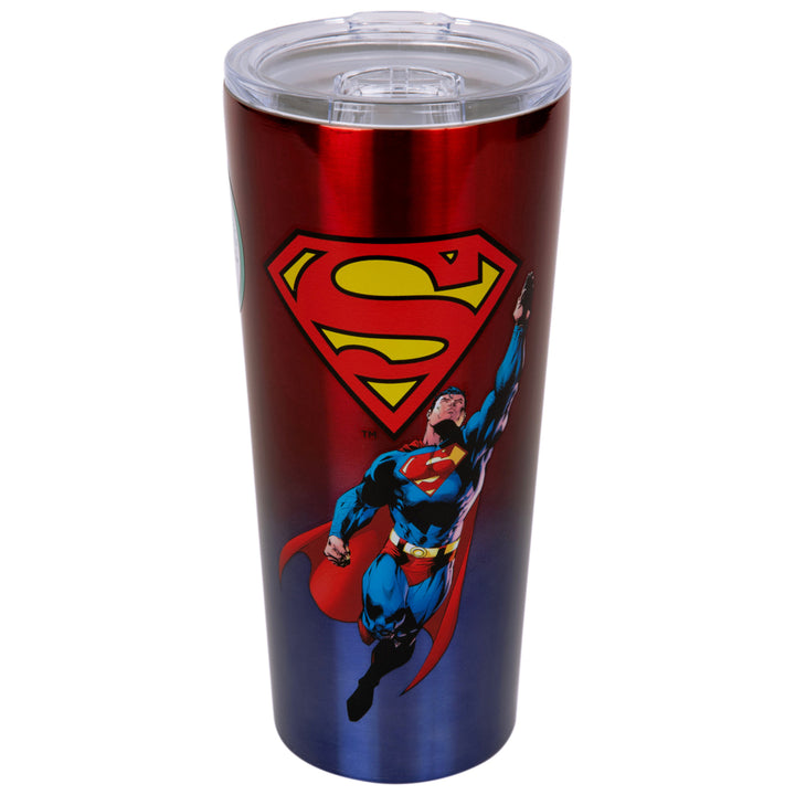 Superman Comic Art Stainless Steel Travel Mug Image 2