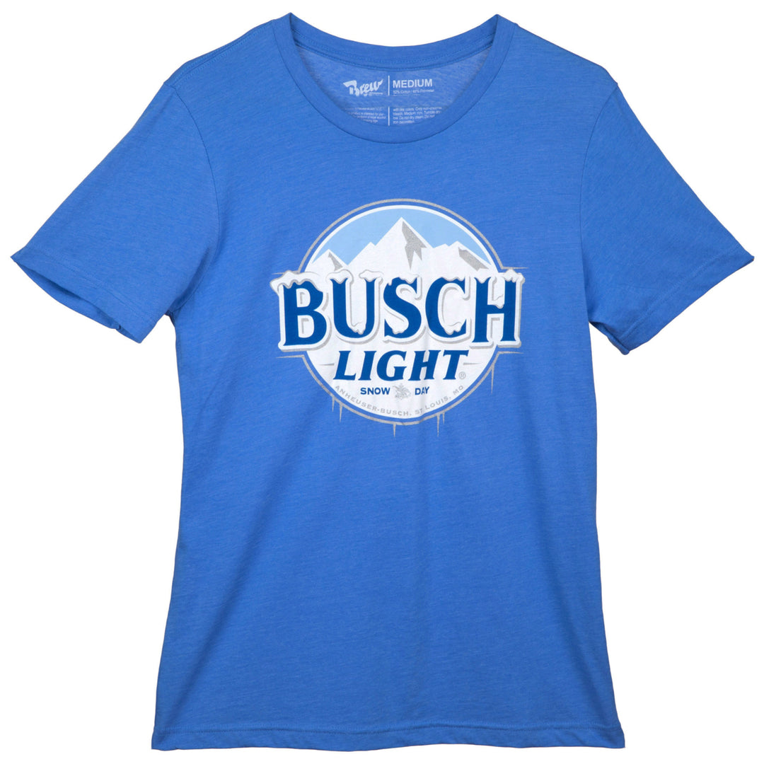 Busch Light Snow Day Logo T-Shirt Image 2