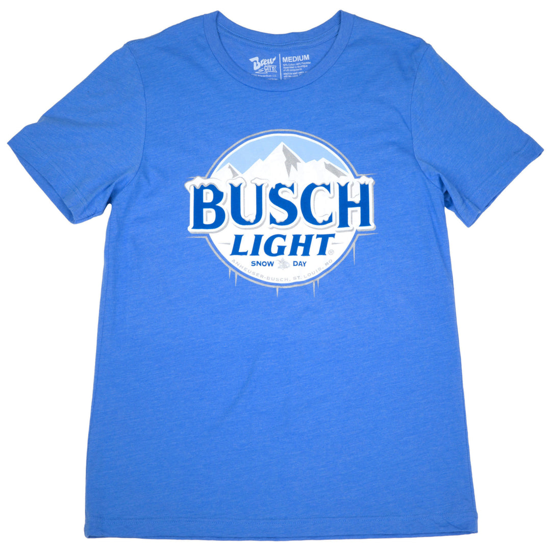 Busch Light Snow Day Logo T-Shirt Image 3