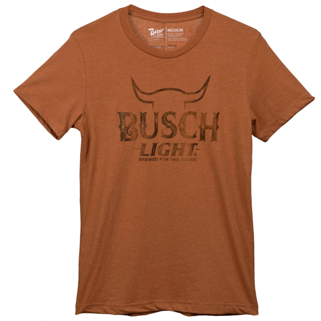 Busch Light Rodeo Cattle Horns T-Shirt Image 3