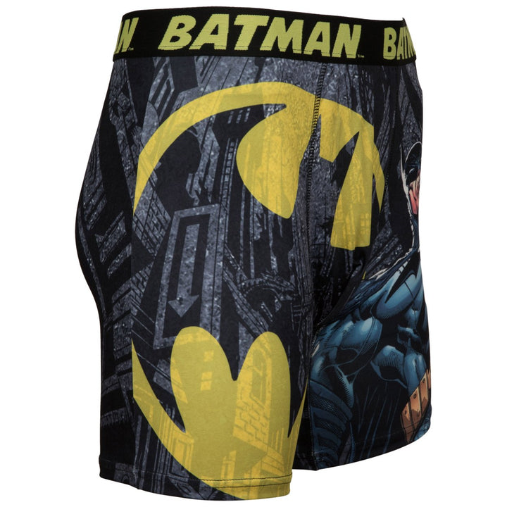 Batman Distressed Bat Signal Boxer Briefs Image 4