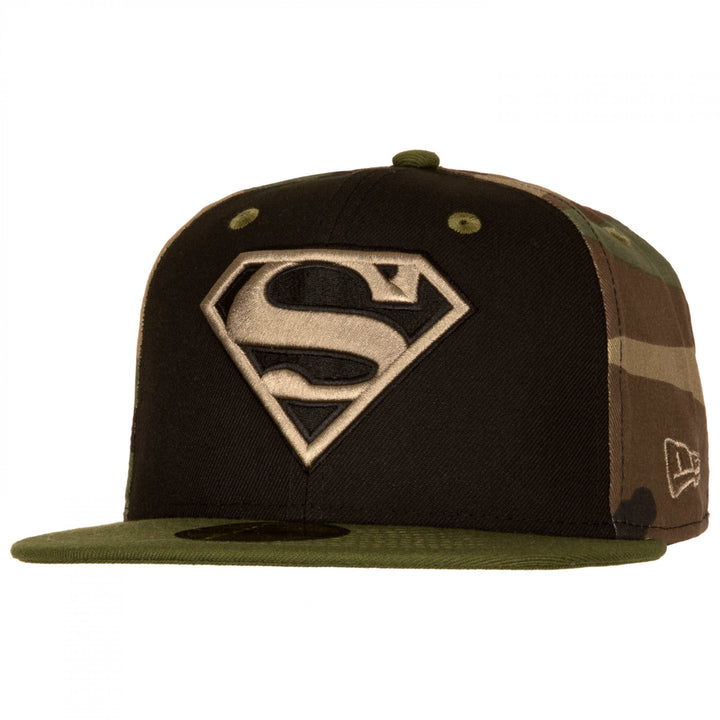Superman Camo Panel  Era 59Fifty Fitted Hat Image 1