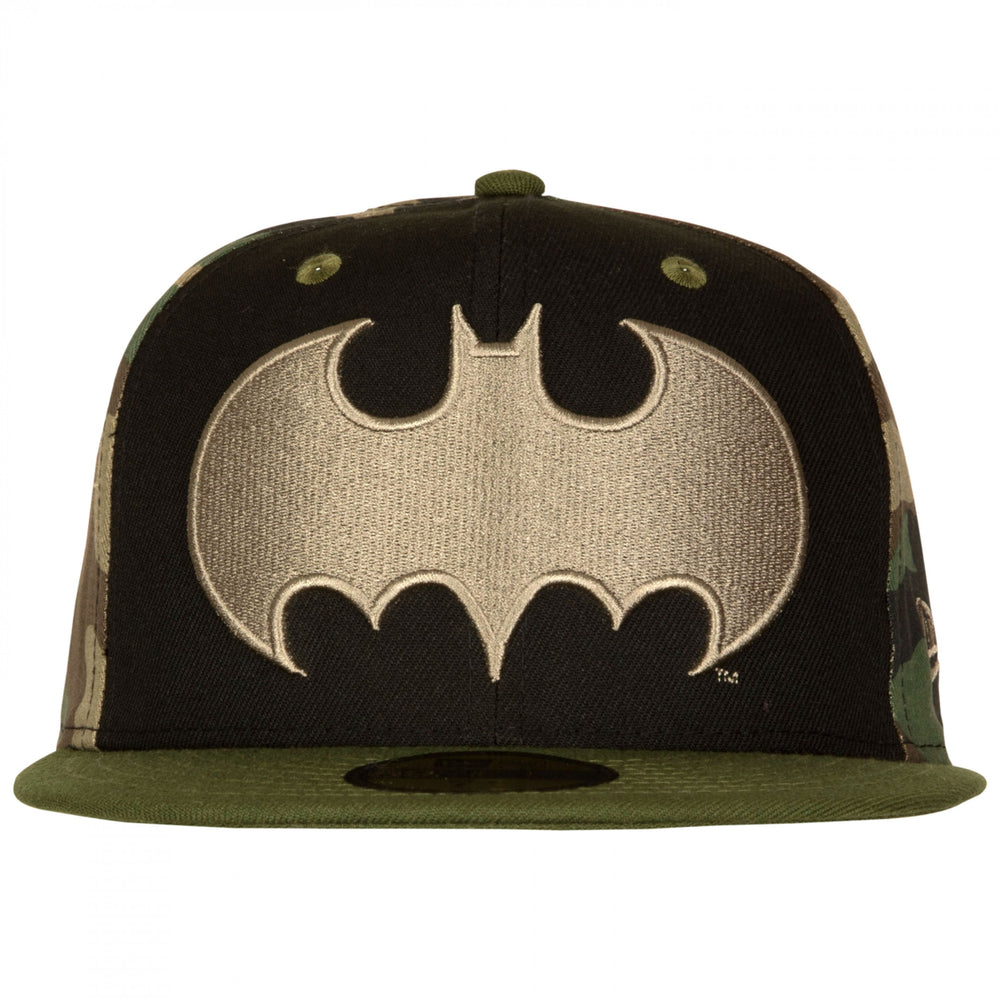 Batman Camo Panel Era 59Fifty Fitted Hat Image 2