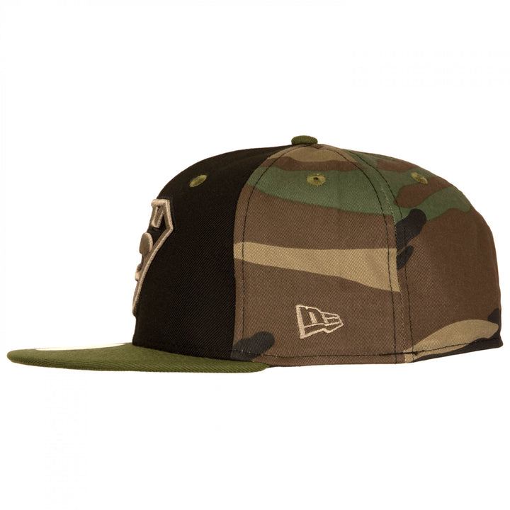 Superman Camo Panel  Era 59Fifty Fitted Hat Image 3