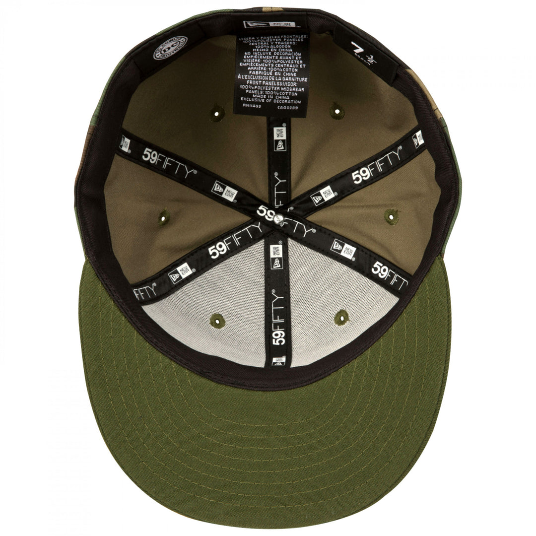 Batman Camo Panel Era 59Fifty Fitted Hat Image 4