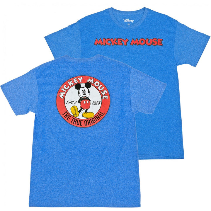 Disney Mickey Mouse Since 1928 The True Original Front and Back Print T-Shirt Image 1