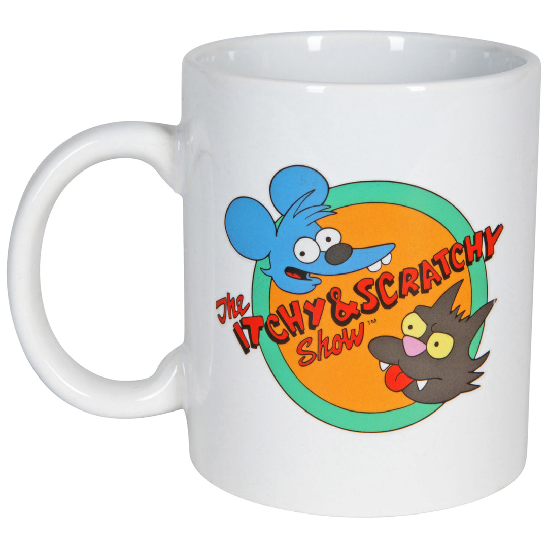 Simpsons Itchy and Scratchy Logo Coffee Mug Image 2