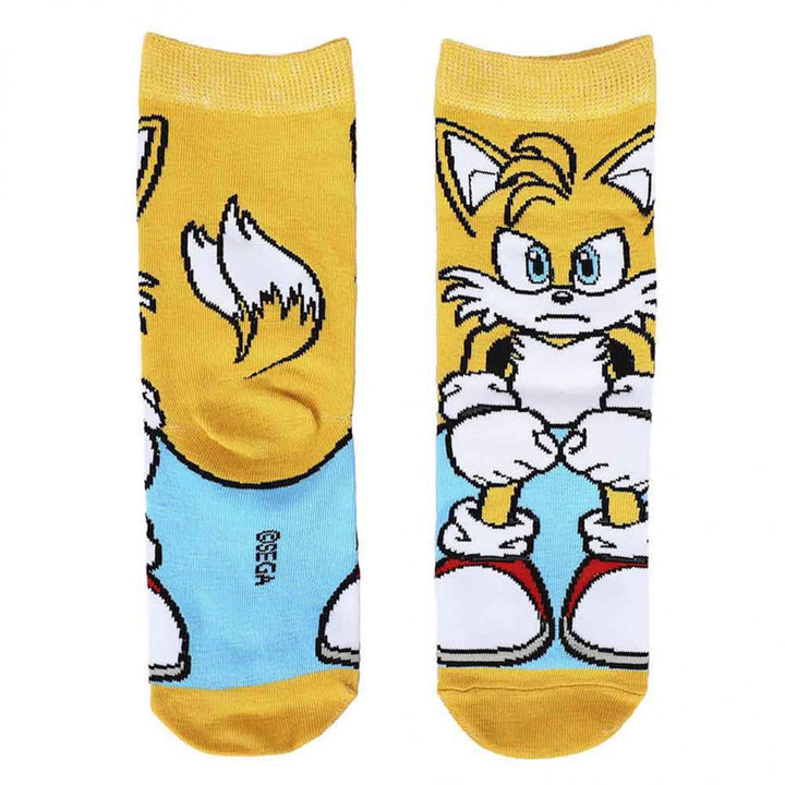 Sonic The Hedgehog Tails and Knuckles 3-Pair Pack of Youth Crew Socks Image 4